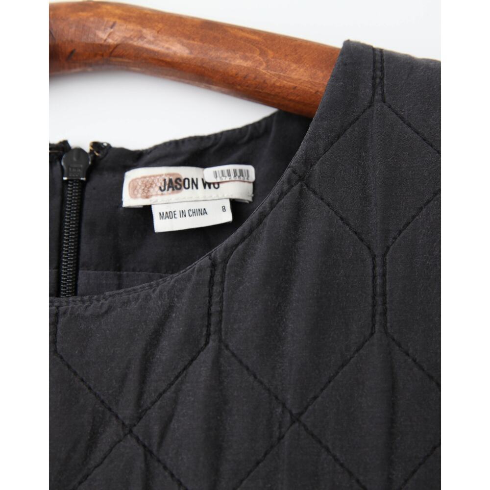 Jason Wu Quilted  cotton plain weave Dress in Black - Picture 6 of 9